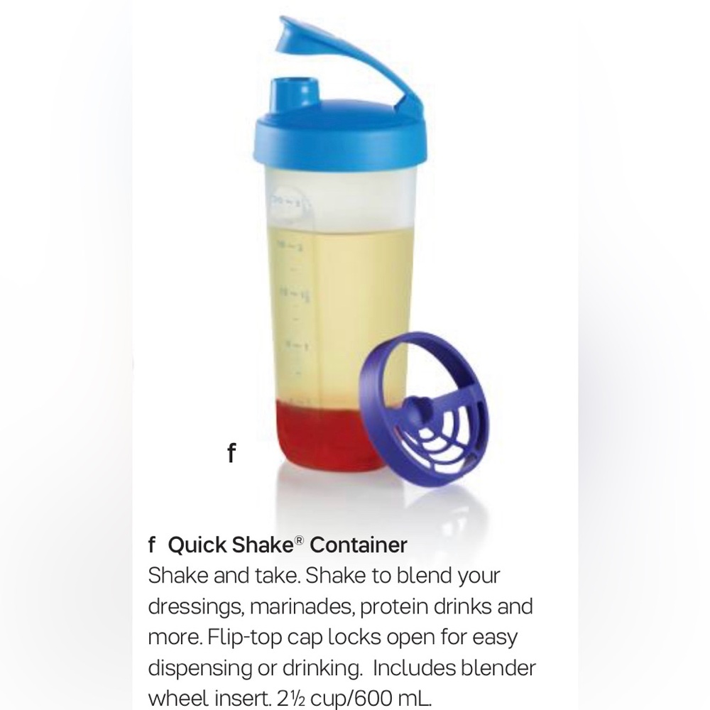 Tupperware Quick Shake Container